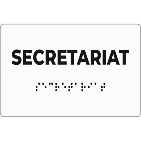 Placuta braille secretariat pentru nevazatori